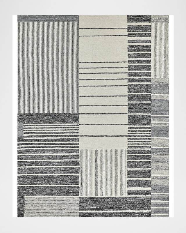 Castine Hand-Tufted Gray Rug, 10' x 14'